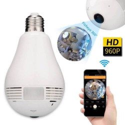 Câmera Lampada 360º Wifi 