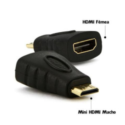 Adaptador Hdmi Fêmea para Mini Hdmi Macho