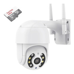 Câmera Ip Wifi Rotativa Externa   