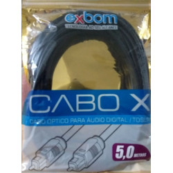 Cabo optico digital 5 metros exbom