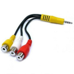 Cabo av  3,5mm jack macho