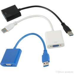 Cabo Usb3.0 Para Vga Cabo Adaptador multiplayer Usb Para Vga Externo
