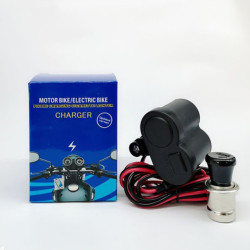 Carregador USB de Celular e gps para Motos / Acendedor de cigarros 2 em 1
