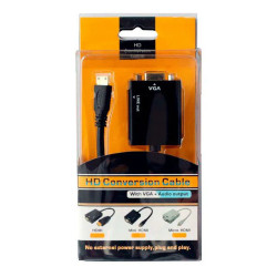 Cabo adaptador hdmi para vga 