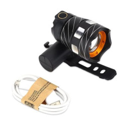 Lanterna para bike luz de led recarregável profissional em alumínio