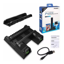 Cooler Base Ps4 Slim, Pro e Ps4 com Led +2 baterias de controle