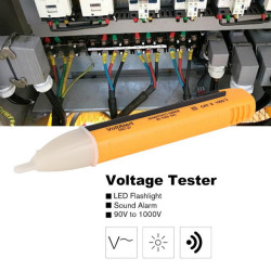 Caneta Detectora De Energia Voltímetro Teste Tensão Sonora AC 90-1000V