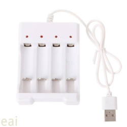 Carregador de pilhas recarregável universal, saída usb, para aa/aaa, rápido carregamento