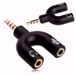 Adaptador Splitter  P2 X P3 Áudio