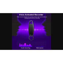Mini Chaveiro Gravador de voz V13